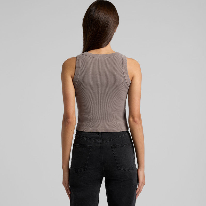 Snuggler Faded Organic Rib Crop Tank
