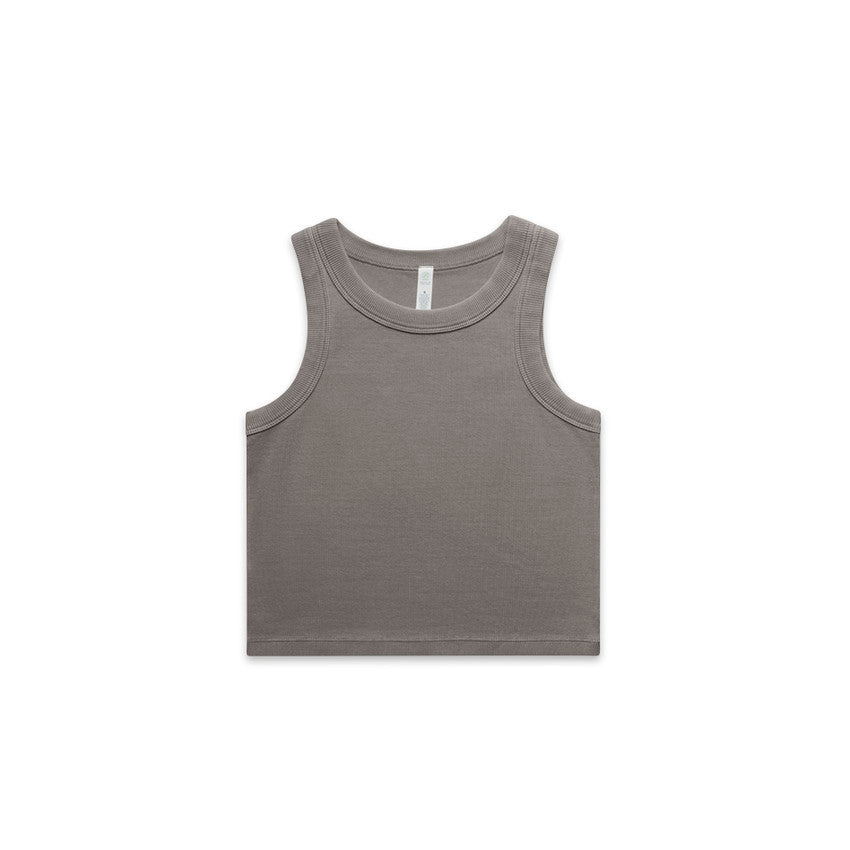 Snuggler Faded Organic Rib Crop Tank