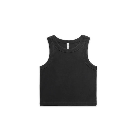 Snuggler Faded Organic  Rib Crop Tank