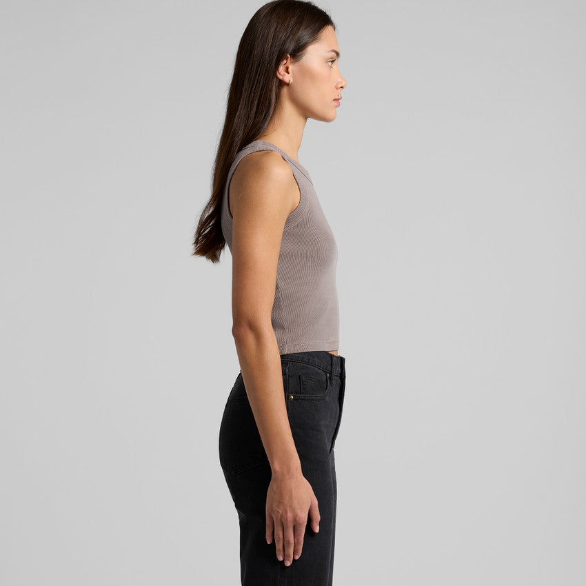 Snuggler Faded Organic  Rib Crop Tank