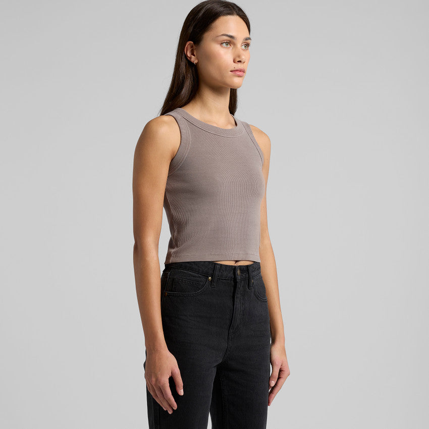 Snuggler Faded Organic  Rib Crop Tank