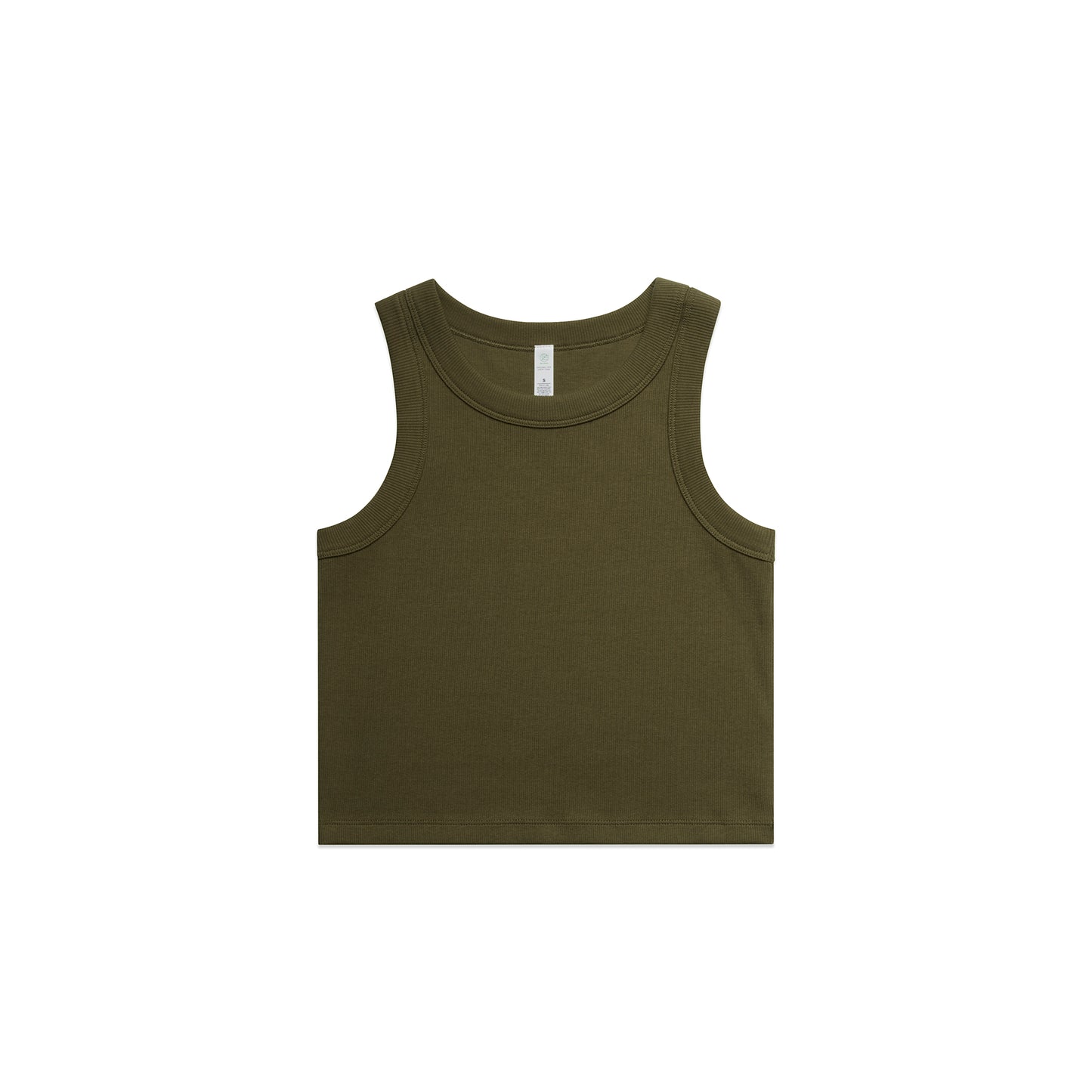 Young Freddy ™Womens organic rib crop tank