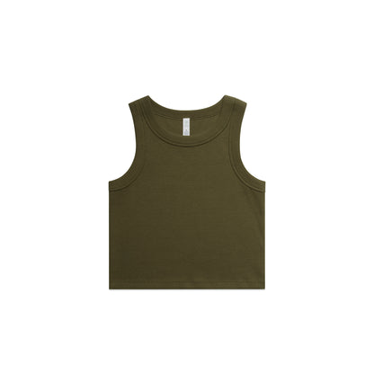 Young Freddy ™Womens organic rib crop tank