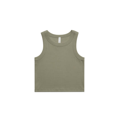 Young Freddy ™Womens organic rib crop tank