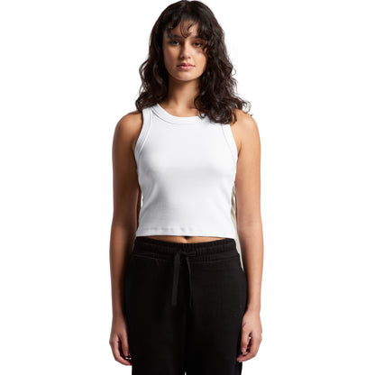 Young Freddy ™Womens organic rib crop tank