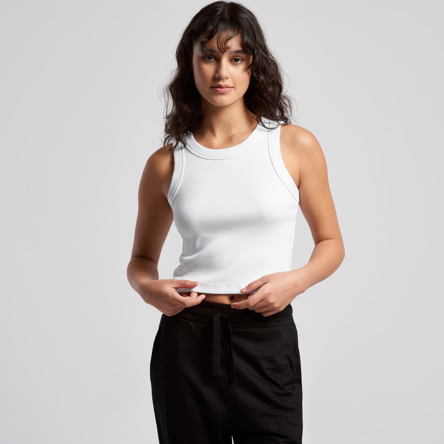 Young Freddy ™Womens organic rib crop tank