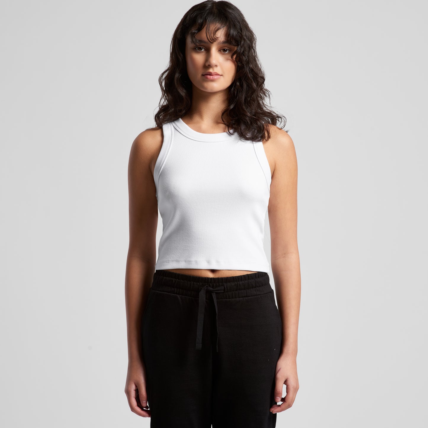 Young Freddy ™Womens organic rib crop tank