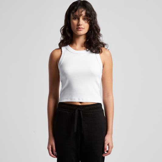 Young Freddy ™Womens organic rib crop tank