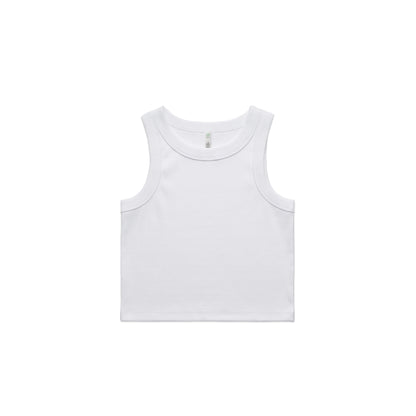 Young Freddy ™Womens organic rib crop tank